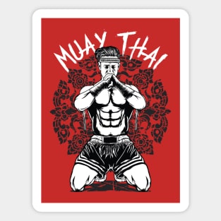 Muay Thai Warrior Magnet